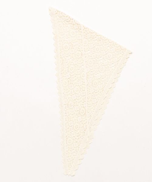 LOWRYS FARM（ローリーズファーム）の「マルチレーススカーフ 138989（ストール/ショール・レディース・ブルー/アイボリー/ブラック・FREE）」の4枚目の写真