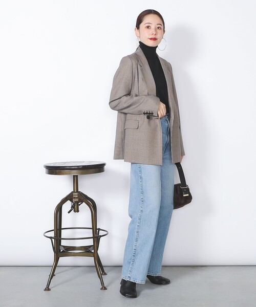 【美品】2024 デミルクスビームス 2ボタン ダブルブレスト ジャケット Demi-Luxe BEAMS(デミルクス ビームス)の「2ボタン ダブル
