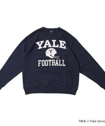 【大人向けサイズあり】【YALE】フロントフットボールロゴプリントトレーナー