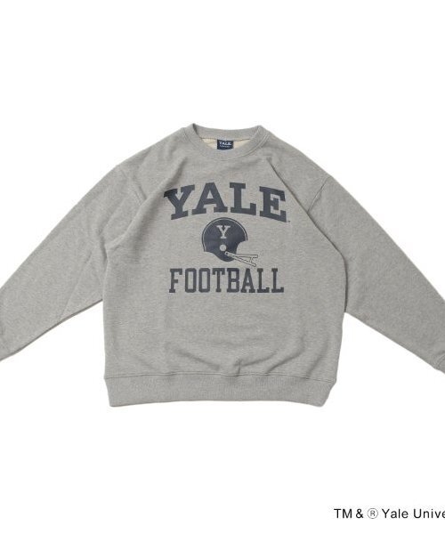GLAZOS(グラソス)の「【大人向けサイズあり】【YALE】フロントフットボールロゴプリントトレーナー(スウェット・キッズ・ネイビー/ブラック/グレー・S/M/L/LL)」の3枚目の写真