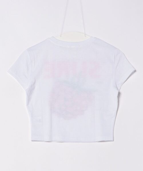 MEMECLE(メメクル)の「【 MEMECLE / メメクル 】ベリープリント ロゴ 半袖 チビTシャツ(Tシャツ/カットソー・レディース・ホワイト・L/S/M)」の6枚目の写真