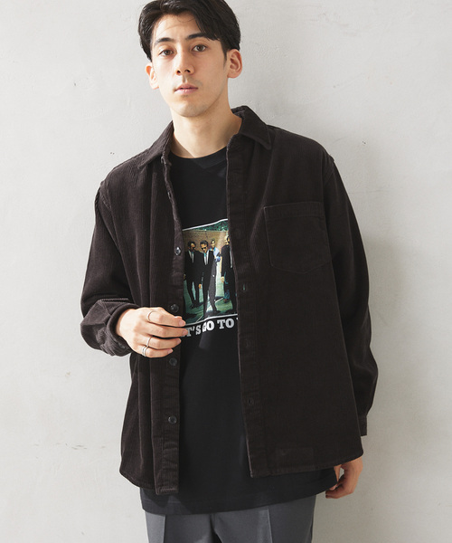 JOURNAL STANDARD relume（ジャーナルスタンダード　レリューム）の「AMERICAN コーデュロイシャツ by COTTON USA（シャツ/ブラウス・メンズ・ネイビー/ブラックミックス/ブラウン系その他・MEDIUM/LARGE）」の11枚目の写真