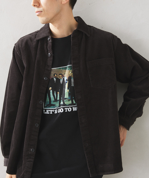 JOURNAL STANDARD relume（ジャーナルスタンダード　レリューム）の「AMERICAN コーデュロイシャツ by COTTON USA（シャツ/ブラウス・メンズ・ネイビー/ブラックミックス/ブラウン系その他・MEDIUM/LARGE）」の12枚目の写真