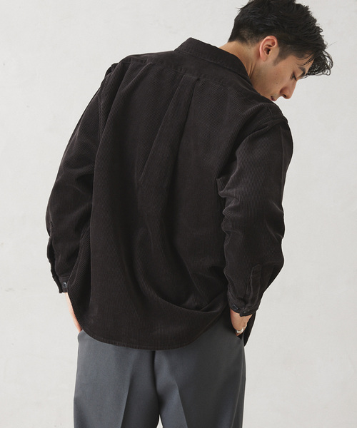 JOURNAL STANDARD relume（ジャーナルスタンダード　レリューム）の「AMERICAN コーデュロイシャツ by COTTON USA（シャツ/ブラウス・メンズ・ネイビー/ブラックミックス/ブラウン系その他・MEDIUM/LARGE）」の20枚目の写真
