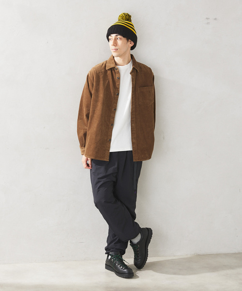 JOURNAL STANDARD relume（ジャーナルスタンダード　レリューム）の「AMERICAN コーデュロイシャツ by COTTON USA（シャツ/ブラウス・メンズ・ネイビー/ブラックミックス/ブラウン系その他・MEDIUM/LARGE）」の19枚目の写真