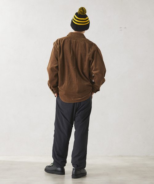 JOURNAL STANDARD relume（ジャーナルスタンダード　レリューム）の「AMERICAN コーデュロイシャツ by COTTON USA（シャツ/ブラウス・メンズ・ネイビー/ブラックミックス/ブラウン系その他・MEDIUM/LARGE）」の21枚目の写真