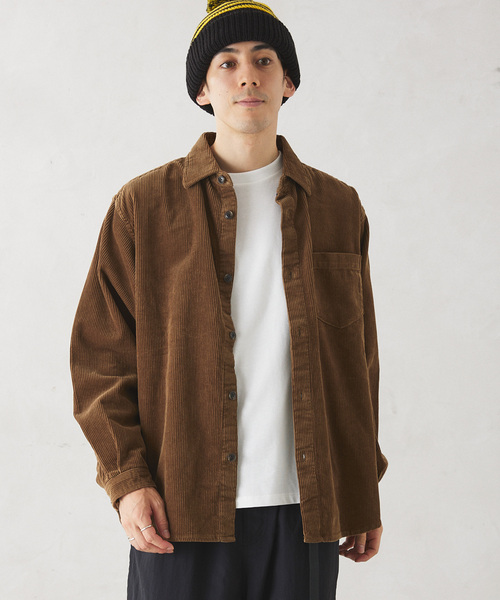 JOURNAL STANDARD relume（ジャーナルスタンダード　レリューム）の「AMERICAN コーデュロイシャツ by COTTON USA（シャツ/ブラウス・メンズ・ネイビー/ブラックミックス/ブラウン系その他・MEDIUM/LARGE）」の22枚目の写真