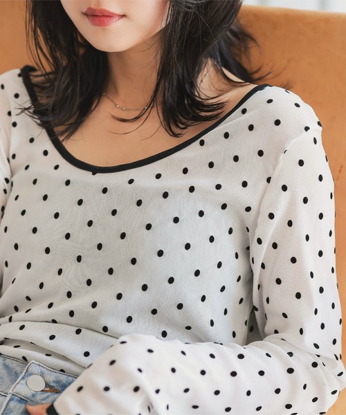 トップス TBH6 BONDED HOLE JQ ROUND NECK LONG T(S Grey): Y's｜THE SHOP YOHJI YAMAMOTO