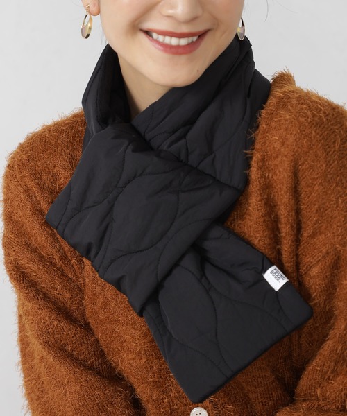 FOUND GOOD（ファウンドグッド）の「キルティングマフラー（マフラー・レディース・グリーン系8/ブラック/ベージュ/ネイビー・FREE）」の5枚目の写真