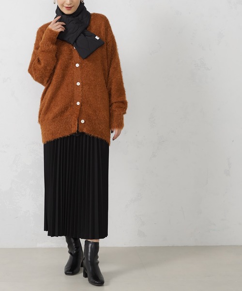 FOUND GOOD（ファウンドグッド）の「キルティングマフラー（マフラー・レディース・グリーン系8/ブラック/ベージュ/ネイビー・FREE）」の6枚目の写真