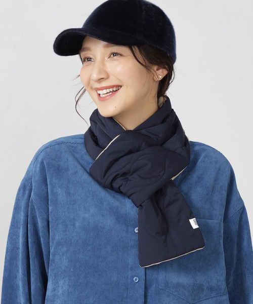 FOUND GOOD（ファウンドグッド）の「キルティングマフラー（マフラー・レディース・グリーン系8/ブラック/ベージュ/ネイビー・FREE）」の11枚目の写真