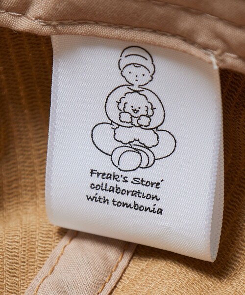 FREAK'S STORE(フリークスストア)の「tombonia/トムボニア 別注 ワンポイント ムック刺繍 コーデュロイ キャップ(キャップ・メンズ・ベージュ/ダークブラウン・FREE)」の7枚目の写真