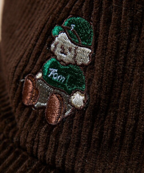 FREAK'S STORE(フリークスストア)の「tombonia/トムボニア 別注 ワンポイント ムック刺繍 コーデュロイ キャップ(キャップ・メンズ・ベージュ/ダークブラウン・FREE)」の10枚目の写真