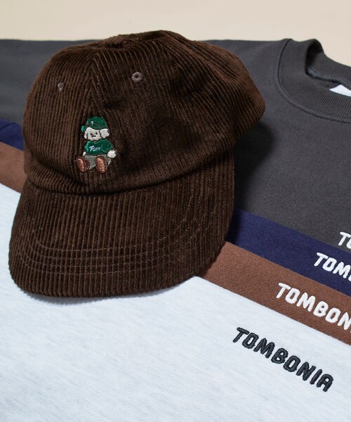FREAK'S STORE(フリークスストア)の「tombonia/トムボニア 別注 ワンポイント ムック刺繍 コーデュロイ キャップ(キャップ・メンズ・ベージュ/ダークブラウン・FREE)」の11枚目の写真