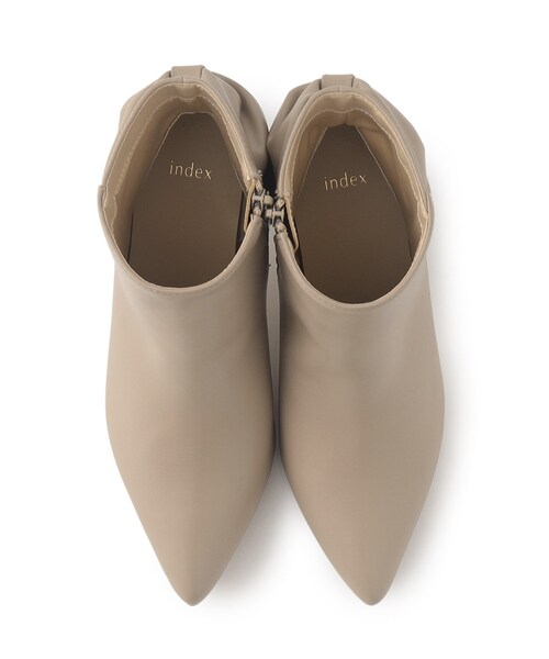 index（インデックス）の「◆バックリボンショートブーツ（ブーツ・レディース・ライトベージュ/ブラック・02/03）」の11枚目の写真