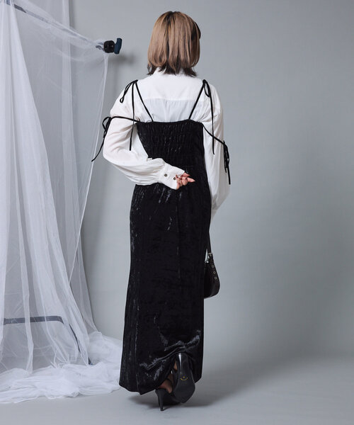 【Mavie..7】カットアウトSETキャミワンピ Mavie..7】カットアウトSETキャミワンピ | Remind me and