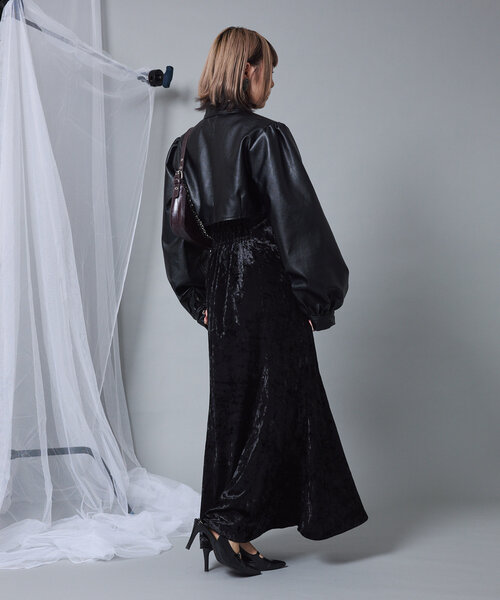 Mavie..7(メヴィセットゥ)の「【Mavie..7】キャミワンピース(ワンピース・レディース・ブラック・FREE)」の9枚目の写真