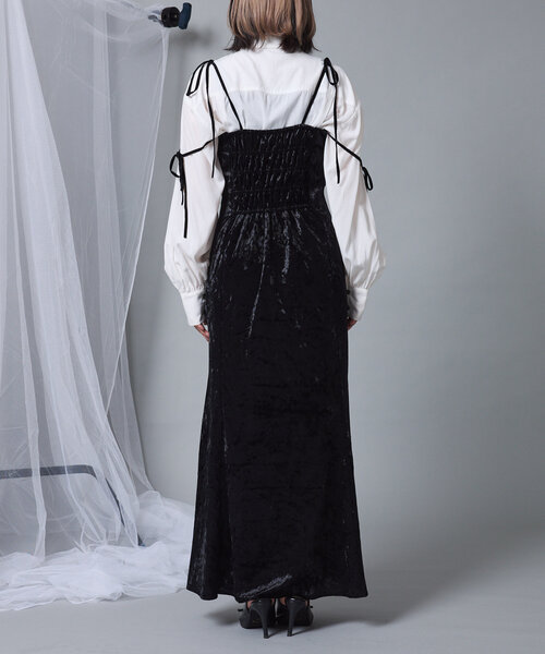 【Mavie..7】カットアウトSETキャミワンピ Mavie..7】カットアウトSETキャミワンピ