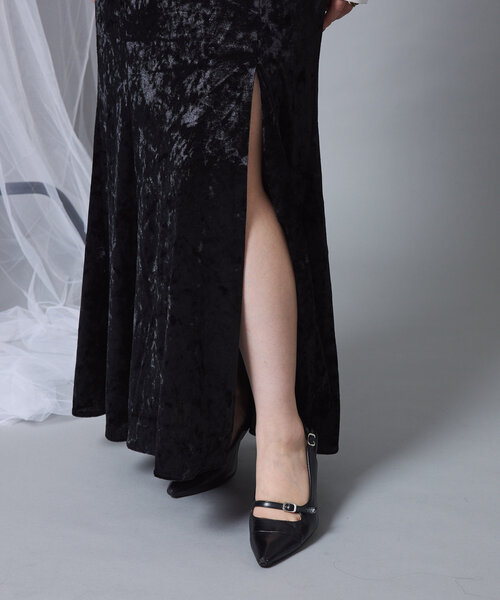 Mavie..7(メヴィセットゥ)の「【Mavie..7】キャミワンピース(ワンピース・レディース・ブラック・FREE)」の6枚目の写真