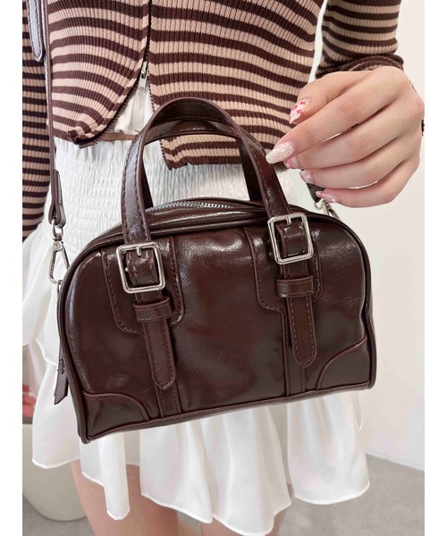 PHILLY（フィリー）の「【PHILLY】2WAYベルトデザインバッグ（ショルダーバッグ・レディース・ブラック/ブラウン・FREE）」の9枚目の写真