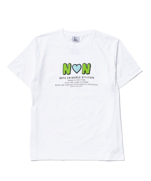 NON TOKYO - NONTOKYOノントーキョーgather no sleeve t-shirts NONTOKYO ノントーキョー sheer print t-shirts（NON TOKYO