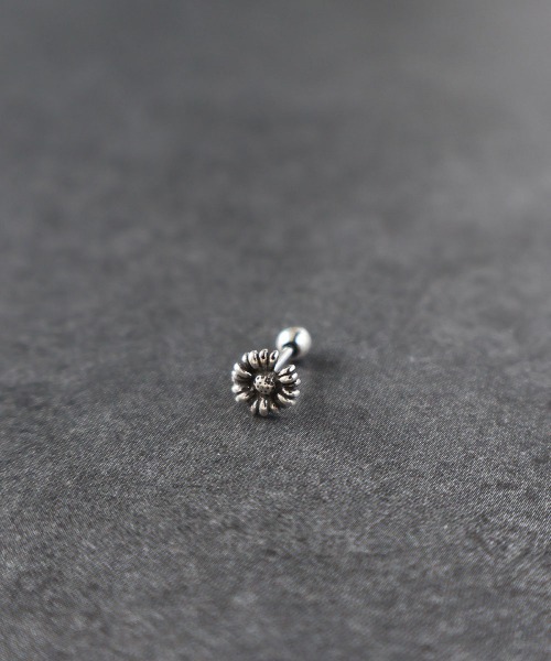 4INT.(フォイント)の「メンズライク バーベル ボディピアス 16G(片耳用) / silver925 (金属アレルギー対応)(ピアス(片耳用)・メンズ・A/B/C・FREE)」の1枚目の写真