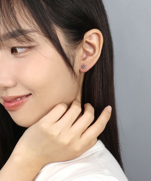 4INT.(フォイント)の「メンズライク バーベル ボディピアス 16G(片耳用) / silver925 (金属アレルギー対応)(ピアス(片耳用)・メンズ・A/B/C・FREE)」の8枚目の写真