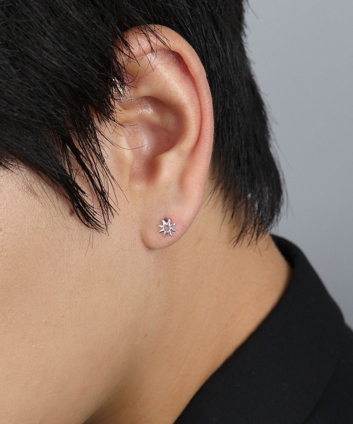 4INT.(フォイント)の「メンズライク バーベル ボディピアス 16G(片耳用) / silver925 (金属アレルギー対応)(ピアス(片耳用)・メンズ・A/B/C・FREE)」の20枚目の写真