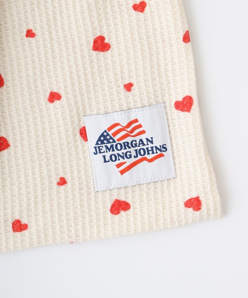 【セール】JEMORGAN ワッフルハート柄セットアップ（ルームウェア/パジャマ）｜JEMORGAN（ジェーイーモーガン）
