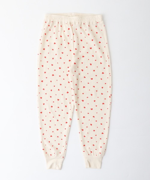 【セール】JEMORGAN ワッフルハート柄セットアップ（ルームウェア/パジャマ）｜JEMORGAN（ジェーイーモーガン）