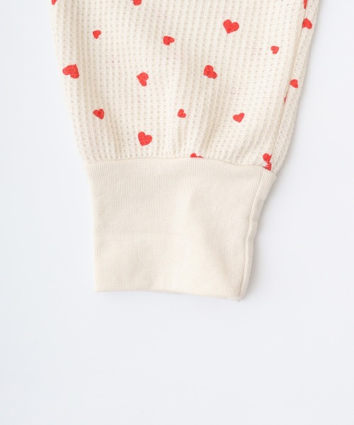 【セール】JEMORGAN ワッフルハート柄セットアップ（ルームウェア/パジャマ）｜JEMORGAN（ジェーイーモーガン）