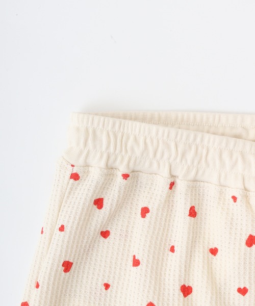 【セール】JEMORGAN ワッフルハート柄セットアップ（ルームウェア/パジャマ）｜JEMORGAN（ジェーイーモーガン）