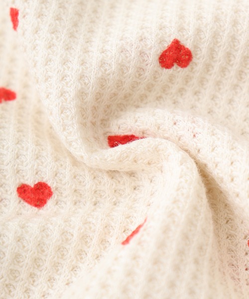 【セール】JEMORGAN ワッフルハート柄セットアップ（ルームウェア/パジャマ）｜JEMORGAN（ジェーイーモーガン）