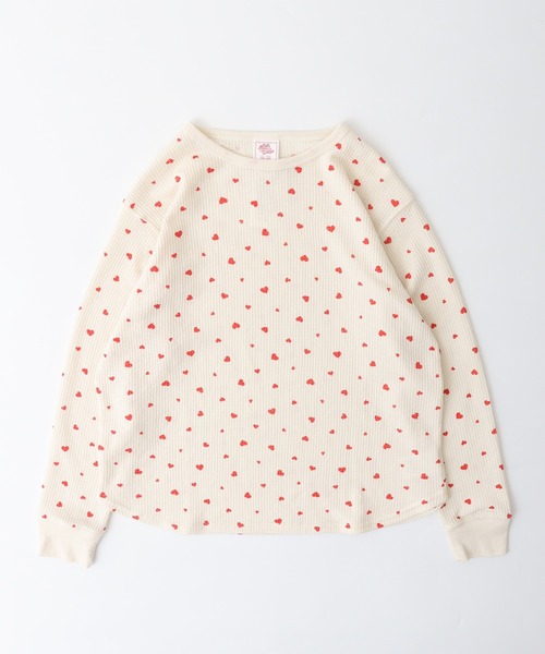 【セール】JEMORGAN ワッフルハート柄セットアップ（ルームウェア/パジャマ）｜JEMORGAN（ジェーイーモーガン）