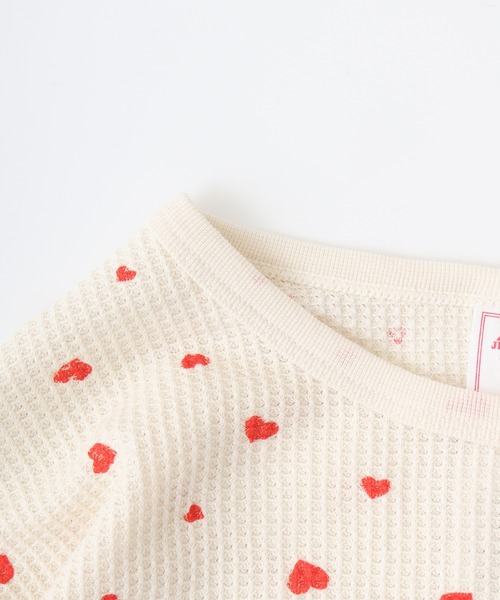 【セール】JEMORGAN ワッフルハート柄セットアップ（ルームウェア/パジャマ）｜JEMORGAN（ジェーイーモーガン）