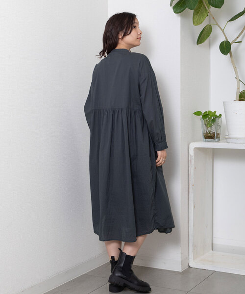 POU DOU DOU（プードゥドゥ）の「＜made in INDIA＞エンブロイダリーヨークワンピース（ワンピース・レディース・キナリ/ラベンダー/ダークグレー・M）」の7枚目の写真