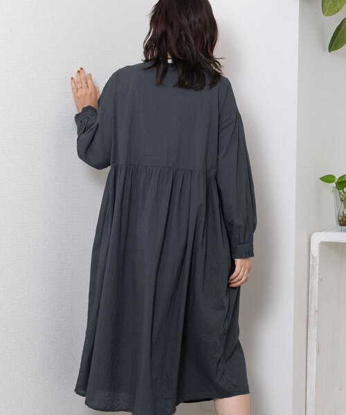 POU DOU DOU（プードゥドゥ）の「＜made in INDIA＞エンブロイダリーヨークワンピース（ワンピース・レディース・キナリ/ラベンダー/ダークグレー・M）」の10枚目の写真