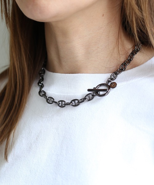 JAM HOME MADE（ジャムホームメイド）の「MM1 マリンチェーン ショートネックレス 太 メンズ レディース（ネックレス・メンズ・ブラック/シルバー/ゴールド・ONE SIZE）」の6枚目の写真