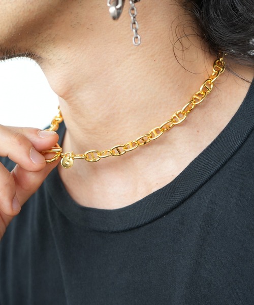 JAM HOME MADE（ジャムホームメイド）の「MM1 マリンチェーン ショートネックレス 太 メンズ レディース（ネックレス・メンズ・ブラック/シルバー/ゴールド・ONE SIZE）」の10枚目の写真