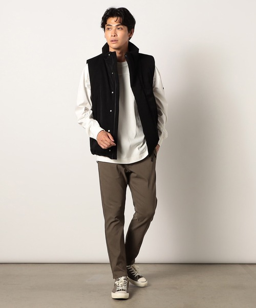 Grand PARK（グランドパーク）の「裏起毛レギンスイージーパンツ（チノパンツ・メンズ・ブラック/チャコールグレー/カーキ・MEDIUM/LARGE/X-LARGE）」の13枚目の写真