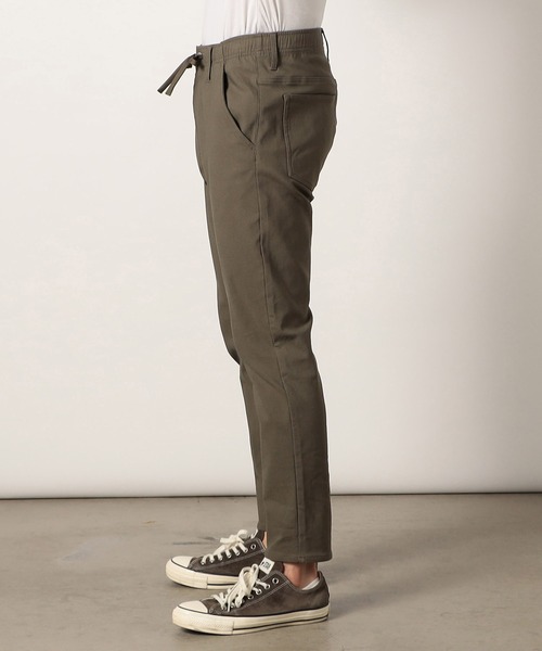 Grand PARK（グランドパーク）の「裏起毛レギンスイージーパンツ（チノパンツ・メンズ・ブラック/チャコールグレー/カーキ・MEDIUM/LARGE/X-LARGE）」の9枚目の写真