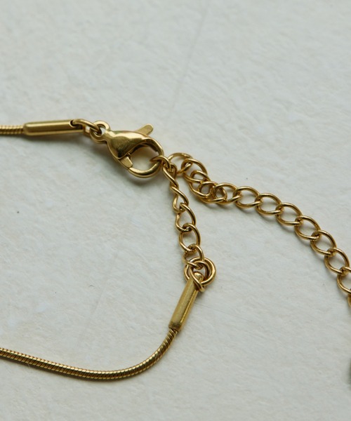 《金属アレルギー対応/ステンレス》スネークチェーン×コインネックレス（ネックレス）｜ear PAPILLONNER（イアパピヨネ）