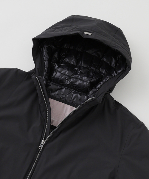HERNO(ヘルノ)の「HERNO(ヘルノ) Resort フーデッドジップアップブルゾン(ブルゾン・メンズ・ブラック・46/48)」の3枚目の写真