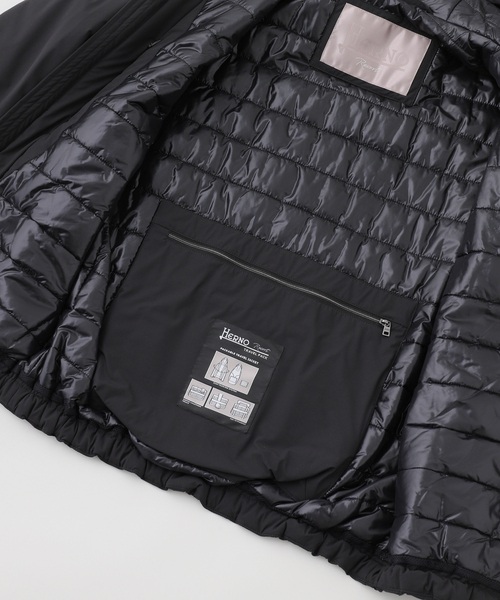 HERNO(ヘルノ)の「HERNO(ヘルノ) Resort フーデッドジップアップブルゾン(ブルゾン・メンズ・ブラック・46/48)」の6枚目の写真