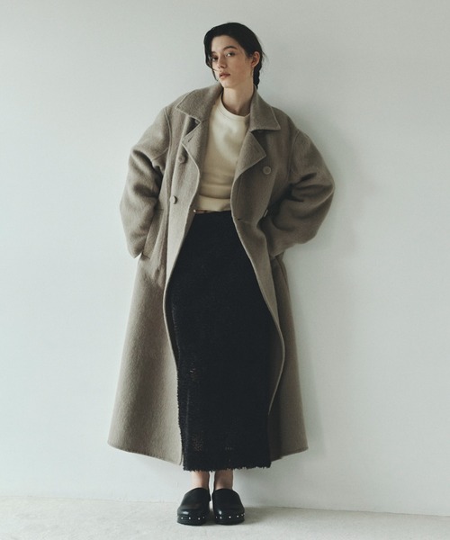 styling/（スタイリング）の「エンブロイダリータイトスカート（スカート・レディース・アイボリー/ブラック・0/1）」の3枚目の写真