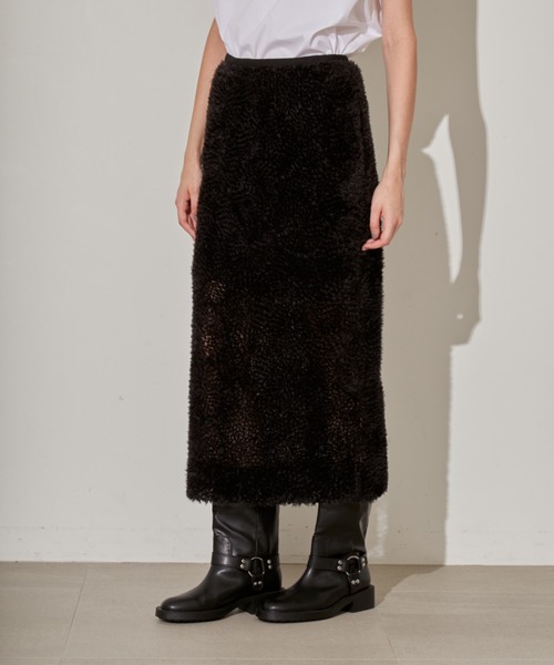 styling/（スタイリング）の「エンブロイダリータイトスカート（スカート・レディース・アイボリー/ブラック・0/1）」の6枚目の写真