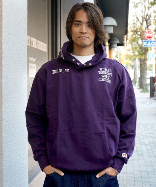 BEN DAVIS（ベンデイビス）の「《BEN DAVIS PROJECT LINE》PRINT SWEAT HOODIE（パーカー・メンズ・ヘザーグレー/パープル/ブラック・MEDIUM/LARGE/X-LARGE）」の3枚目の写真