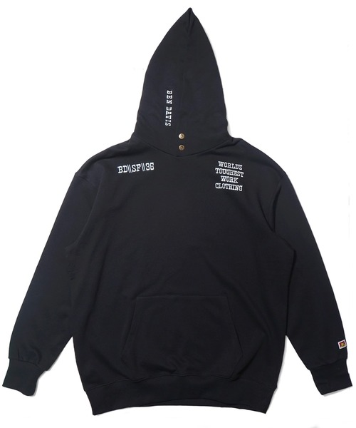 BEN DAVIS（ベンデイビス）の「《BEN DAVIS PROJECT LINE》PRINT SWEAT HOODIE（パーカー・メンズ・ヘザーグレー/パープル/ブラック・MEDIUM/LARGE/X-LARGE）」の2枚目の写真
