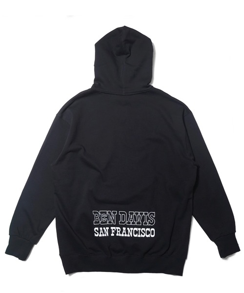 BEN DAVIS（ベンデイビス）の「《BEN DAVIS PROJECT LINE》PRINT SWEAT HOODIE（パーカー・メンズ・ヘザーグレー/パープル/ブラック・MEDIUM/LARGE/X-LARGE）」の4枚目の写真