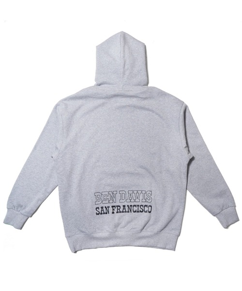 BEN DAVIS（ベンデイビス）の「《BEN DAVIS PROJECT LINE》PRINT SWEAT HOODIE（パーカー・メンズ・ヘザーグレー/パープル/ブラック・MEDIUM/LARGE/X-LARGE）」の5枚目の写真